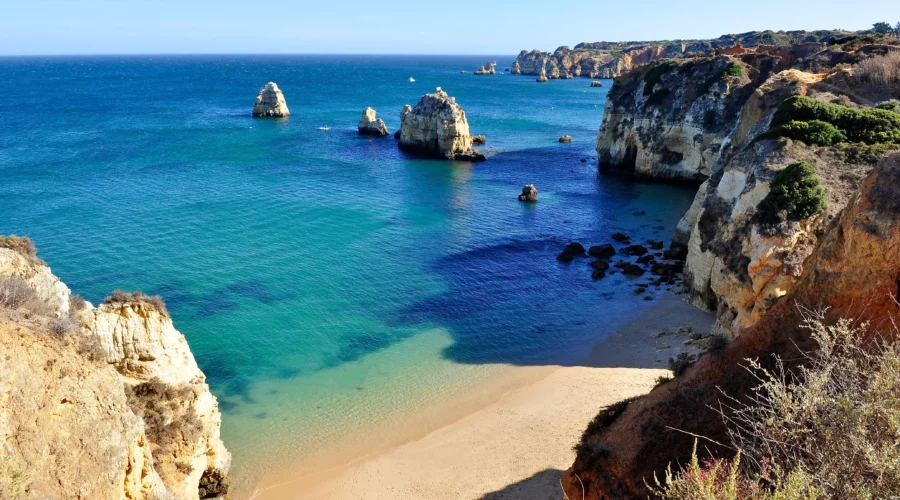 Les falaises de l'Algarve