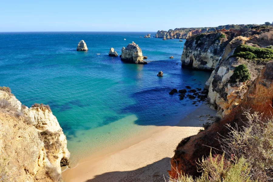 Les falaises de l'Algarve