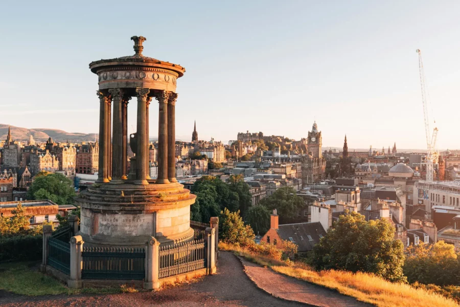 vue sur la ville d'Edimbourg