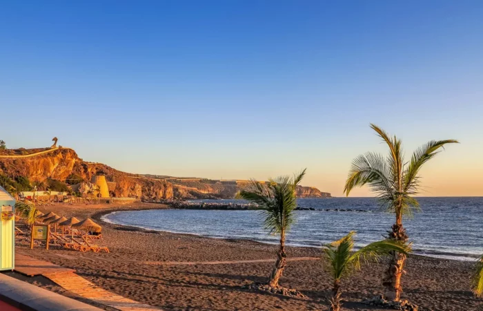Panorama spectaculaire de la plage à Tenerife