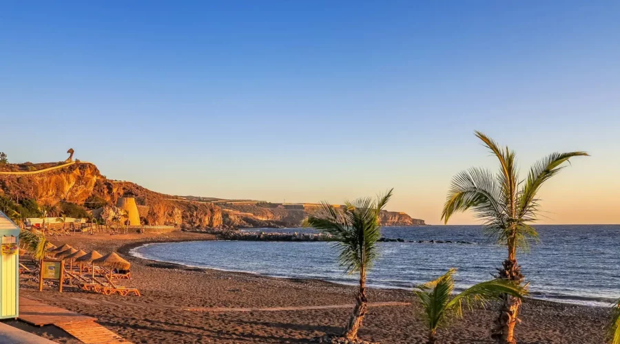 Panorama spectaculaire de la plage à Tenerife