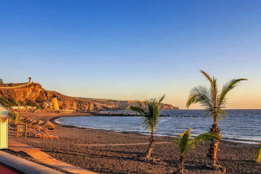 Panorama spectaculaire de la plage à Tenerife