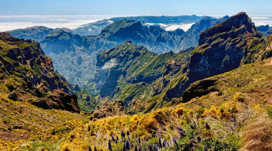 Paysage de montagne à Madère