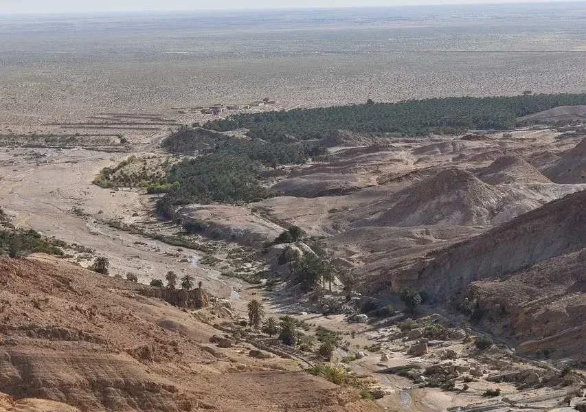 Horizon du désert du Sahara
