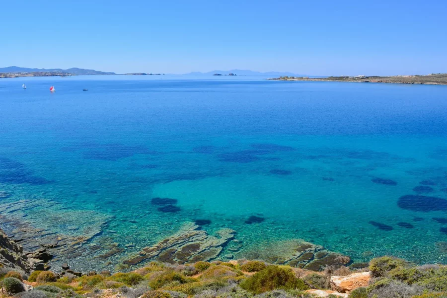 Eau cristalline à Paros, Grèce
