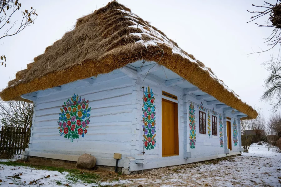 Maison typique de Zalipie