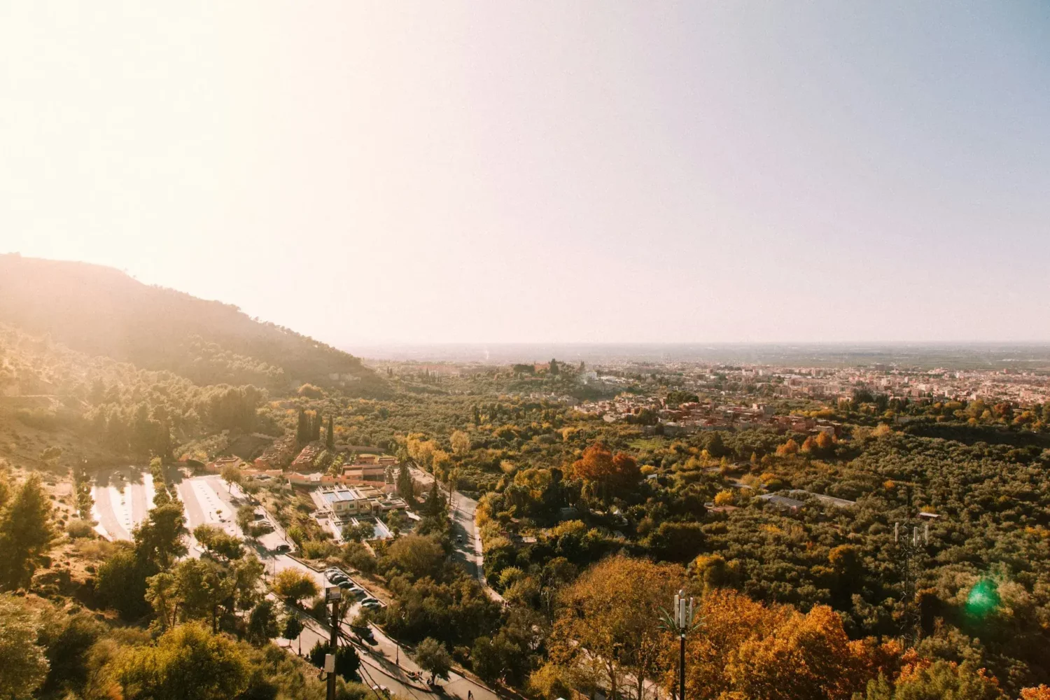 Panorama de Beni Mellal, Maroc