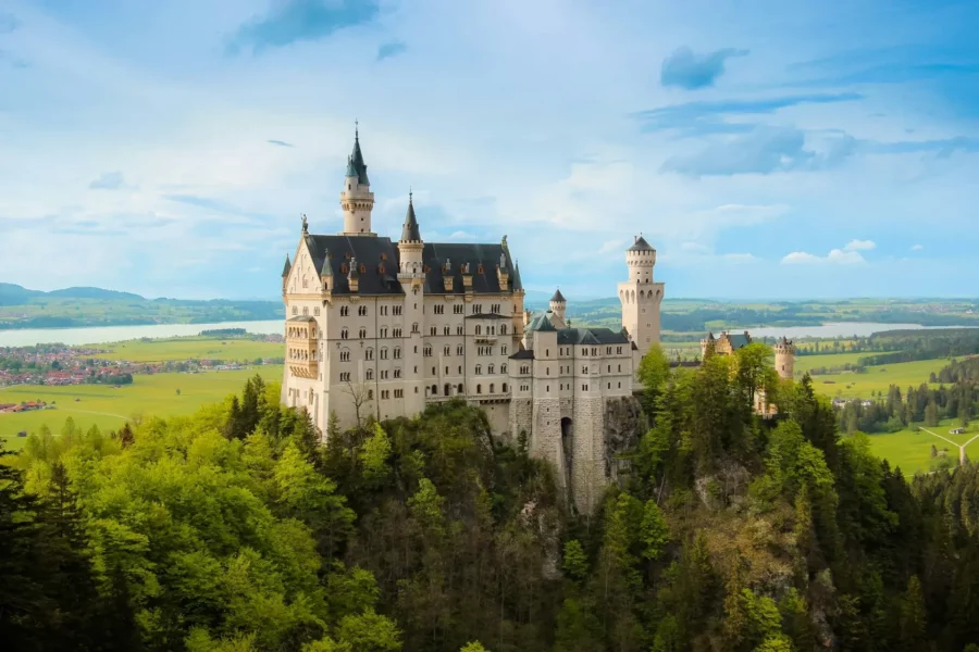 Paysage du château de Neuschwanstein
