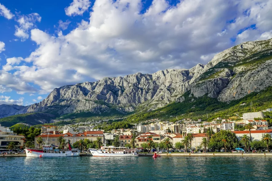 Paysage de Makarska en Croatie