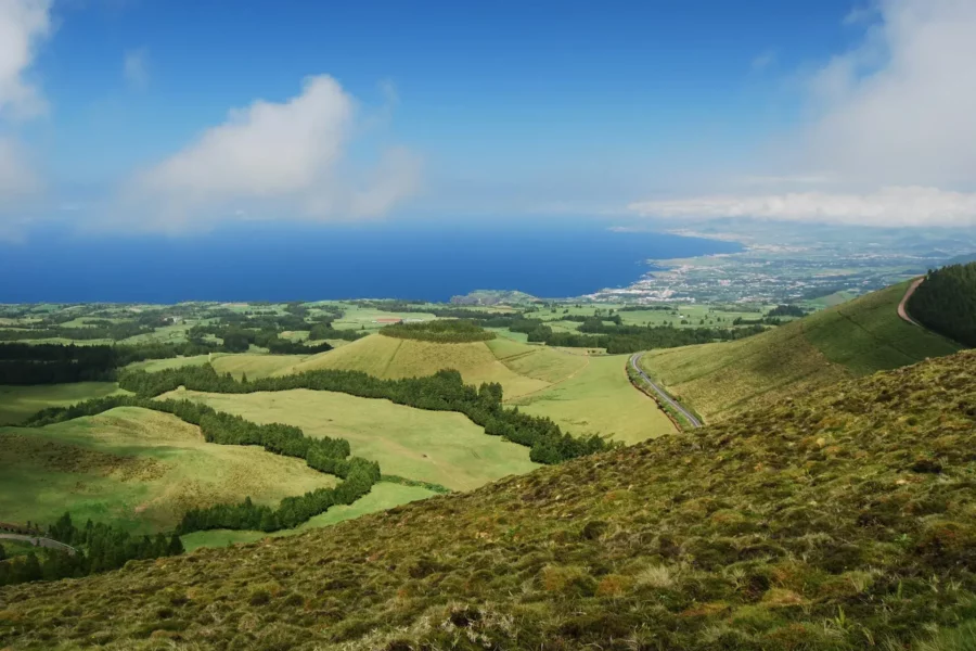 Paysage verdoyant de São Miguel, Açores