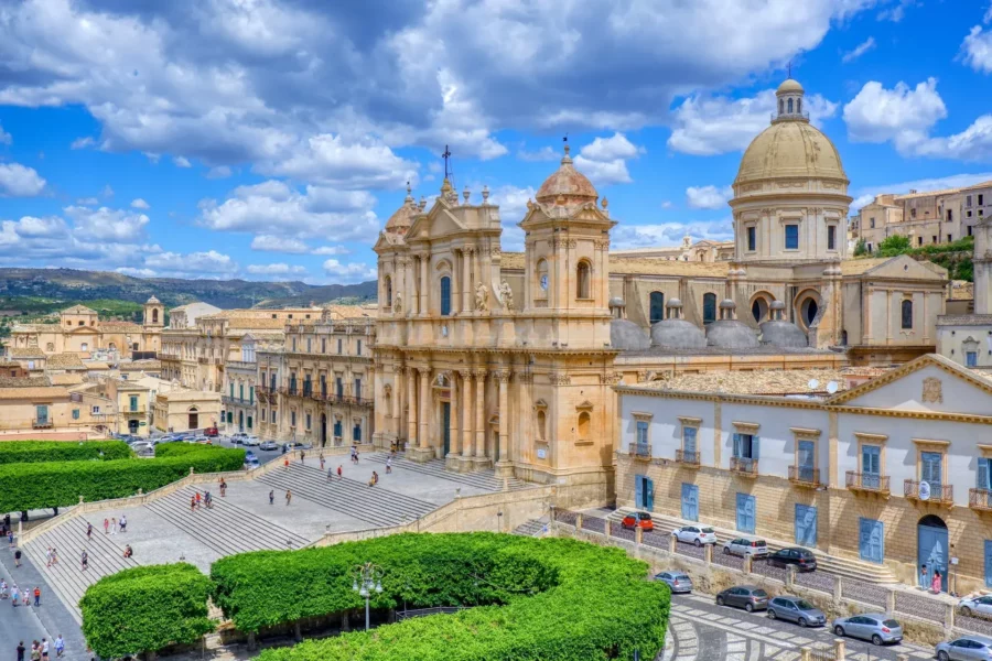 Place magnifique du diocèse de Noto, Sicile