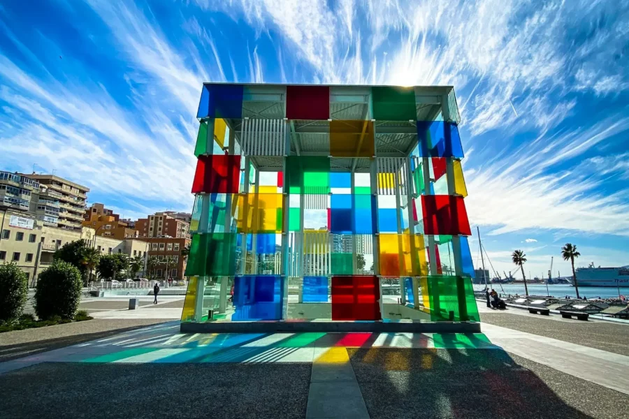Port de Malaga et Centre Pompidou