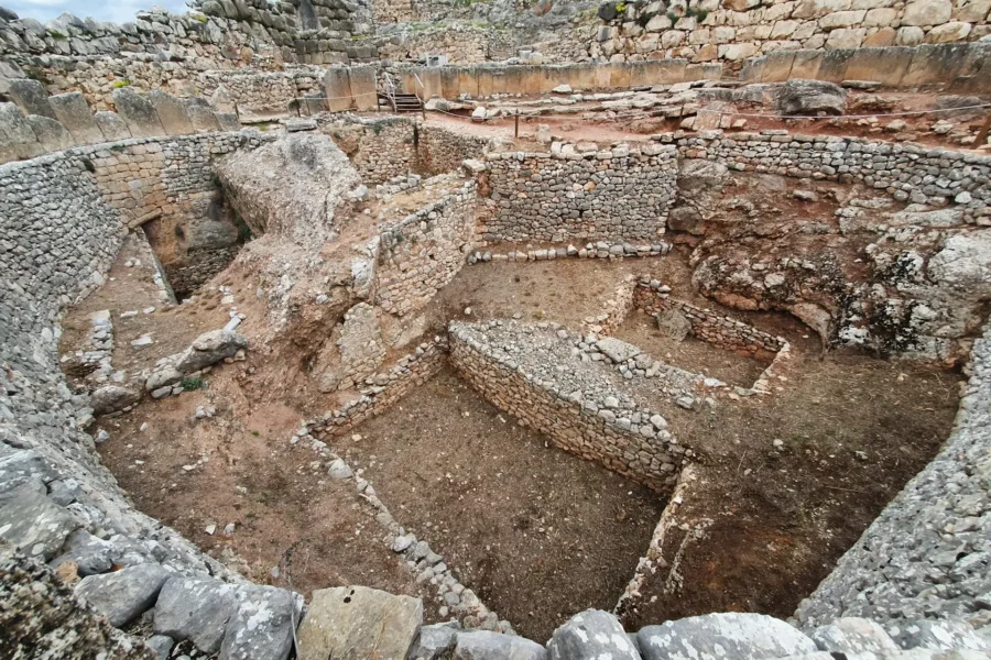 Porte des Lionnes à Mycènes, Grèce
