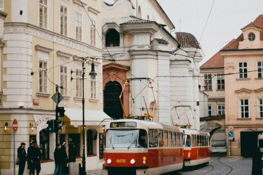 Tramway dans Prague