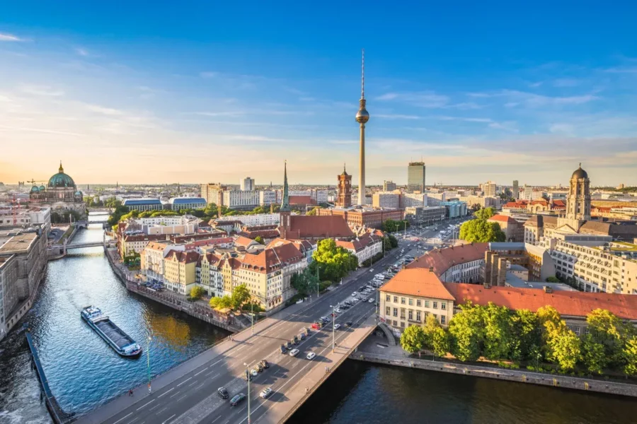 Vue sur la ville de Berlin