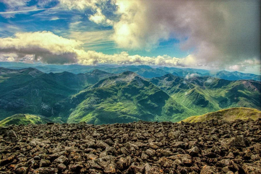 Vue magnifique depuis Ben Nevis, Fort William