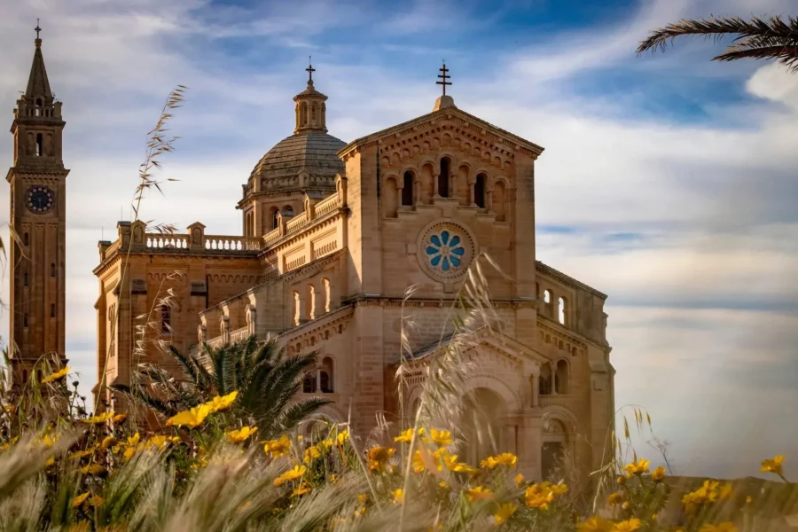 Basilique Notre-Dame Ta' Pinu à Gharb, Gozo, Malte.