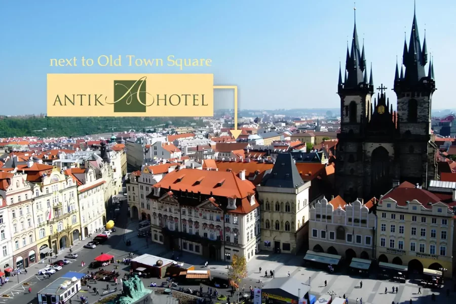 Localisation Hôtel Antik à Prague
