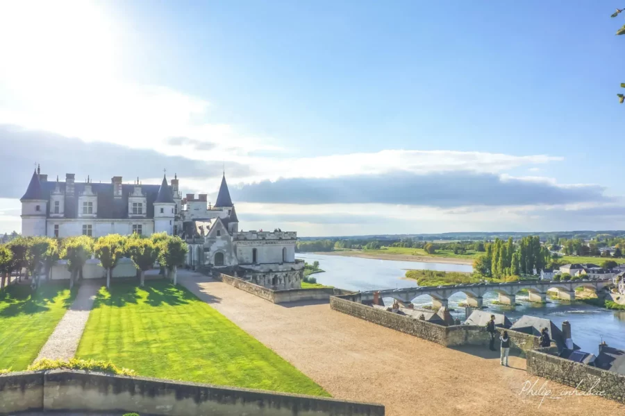 Panorama du château d'Amboise, France