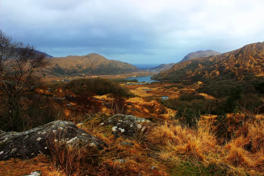 Vue panoramique sur les lacs et les montagnes depuis Ladies View à Killarney