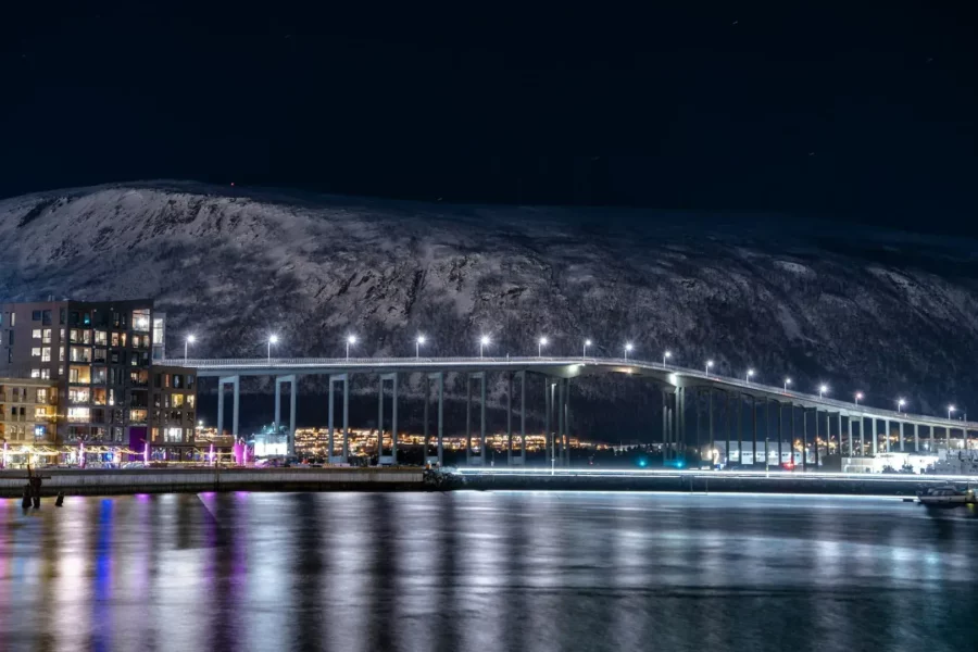 Tromsø de nuit, Norvège