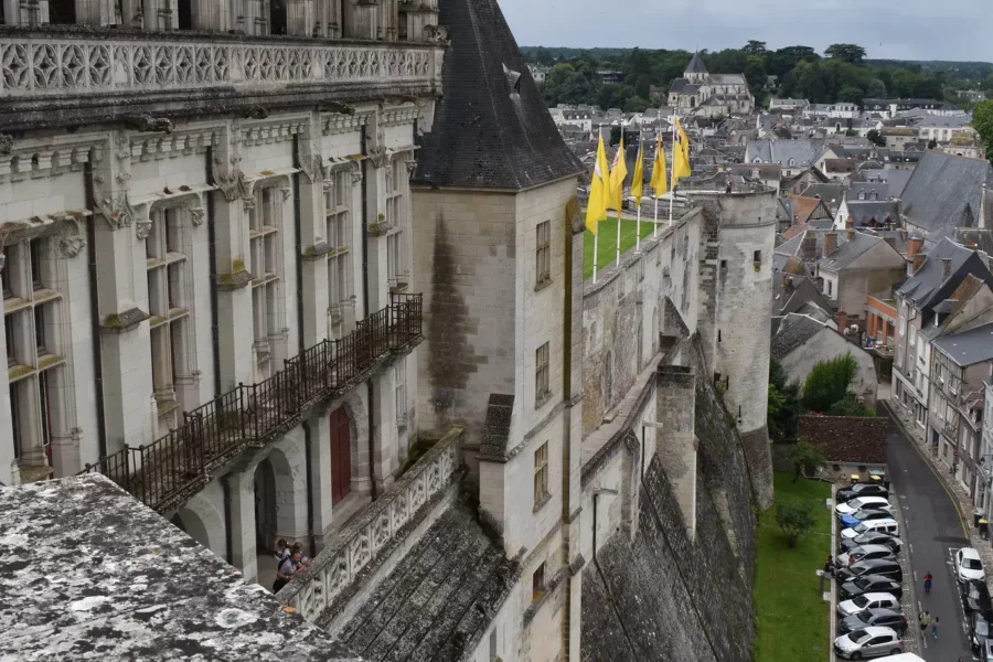 Vue d'Amboise depuis le château, France