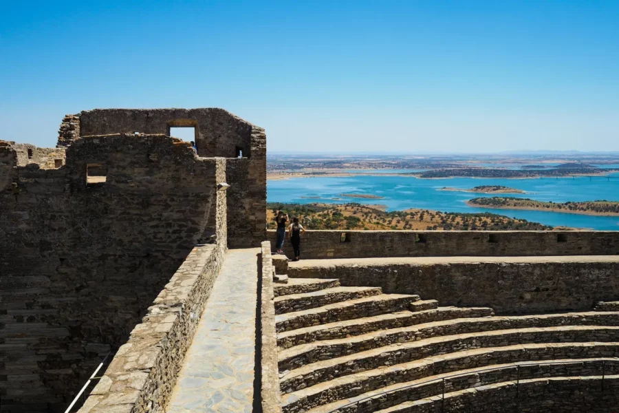 Vue depuis le château de Monsaraz, Reguengos, Portugal