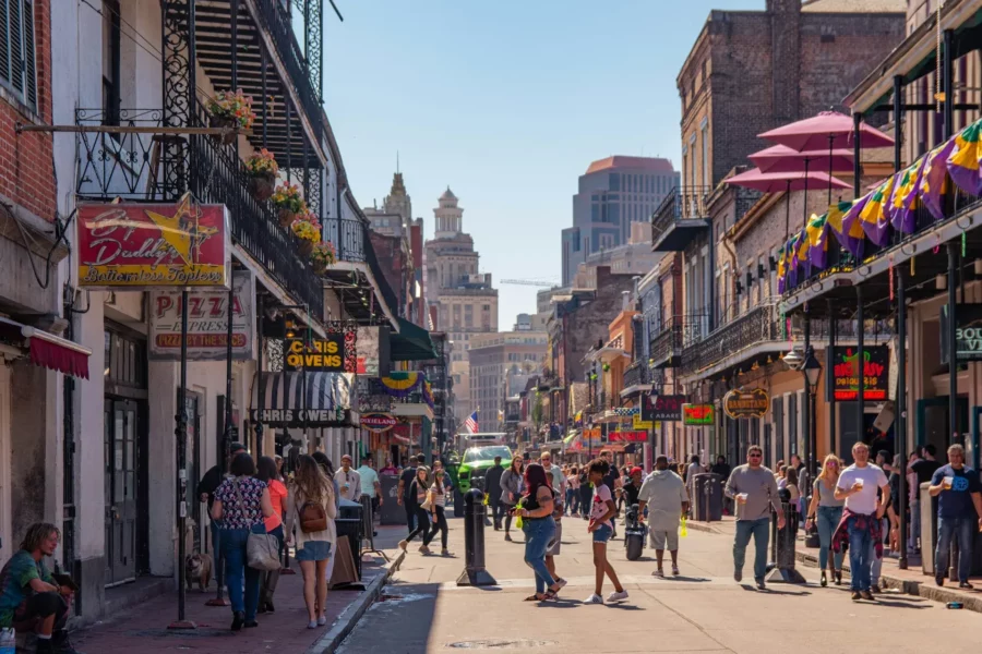 Bourbon Street à La Nouvelle-Orléans, USA