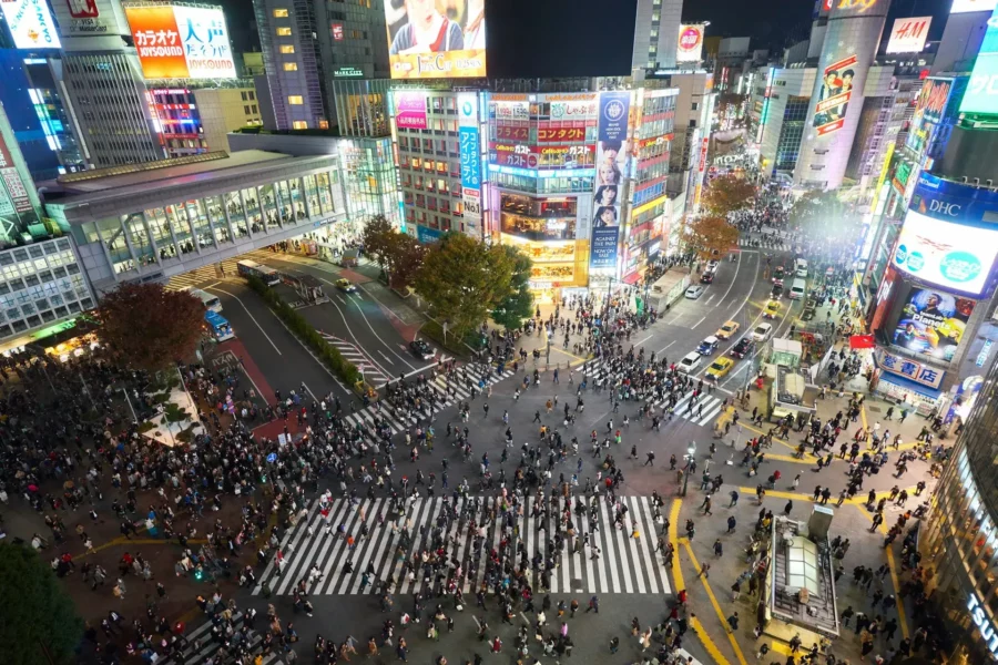 Carrefour de Shibuya à Tokyo, Japon