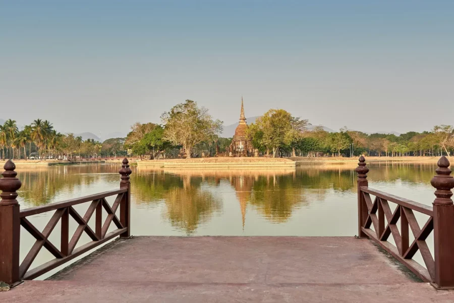 Lac de Sukhothai, Thaïlande