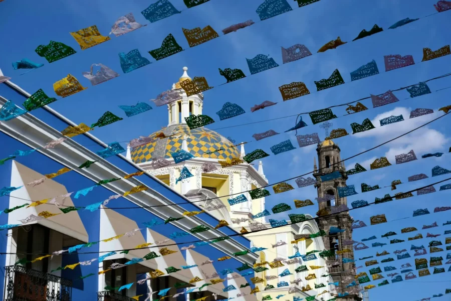 Papel picado à Puebla, Mexique