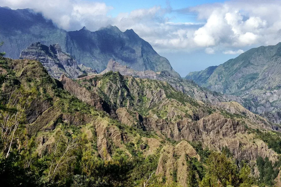 Paysage du Cirque de Cilaos à La Réunion