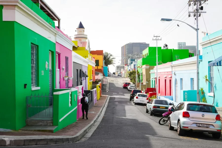 Quartier de Bo-Kaap à Cap Town, Afrique du Sud