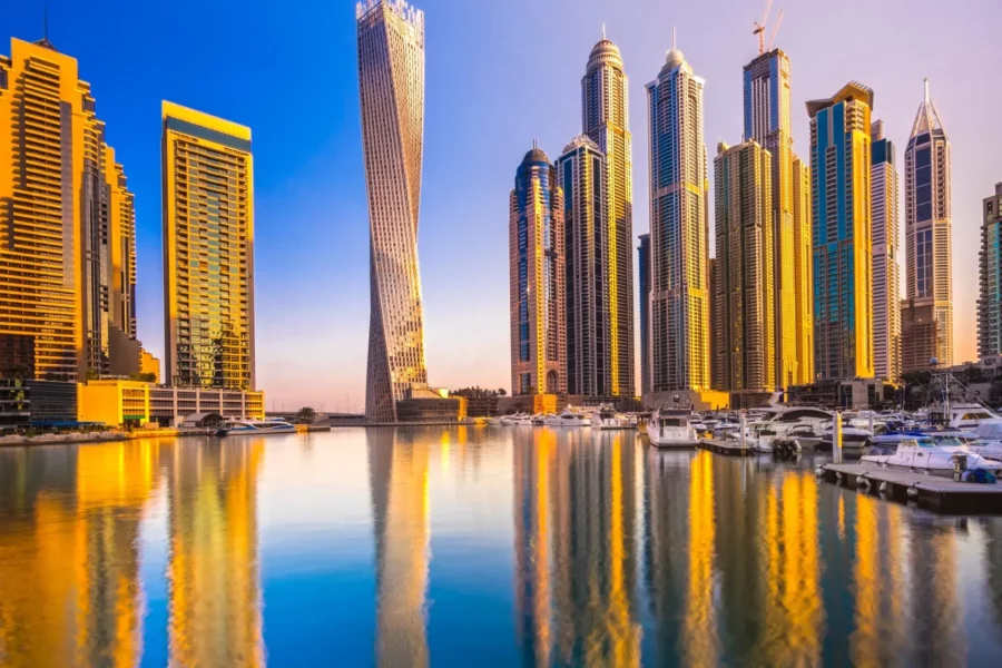 Skyline Dorée de Dubaï
