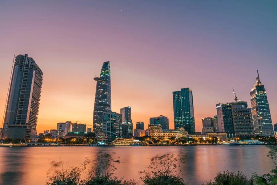 Skyline de Ho Chi Minh, Vietnam