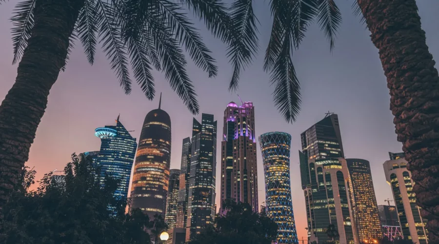 Skyline de West Bay à Doha, Qatar