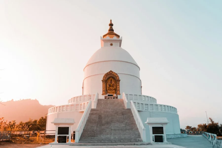 World Peace Pagoda à Pokhara, Népal