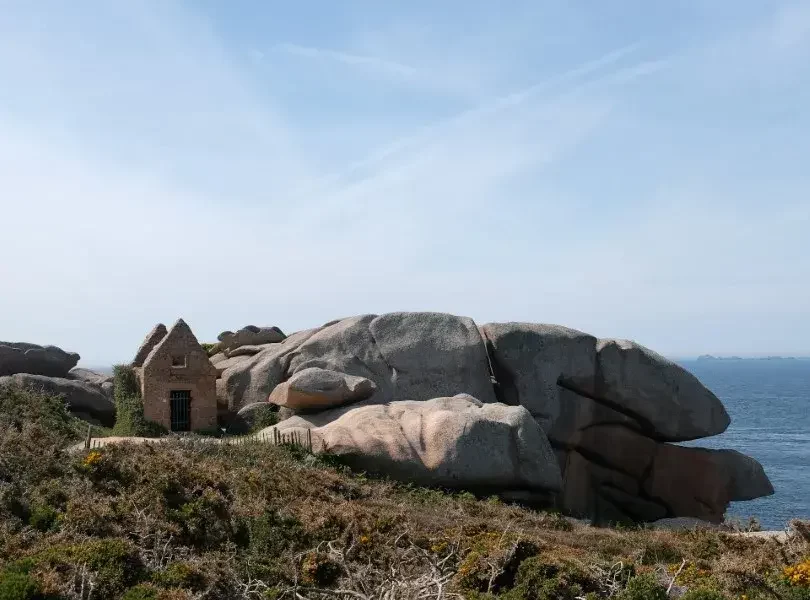 Sentier des douaniers, Côte de la Grande Rose, Bretagne, France
