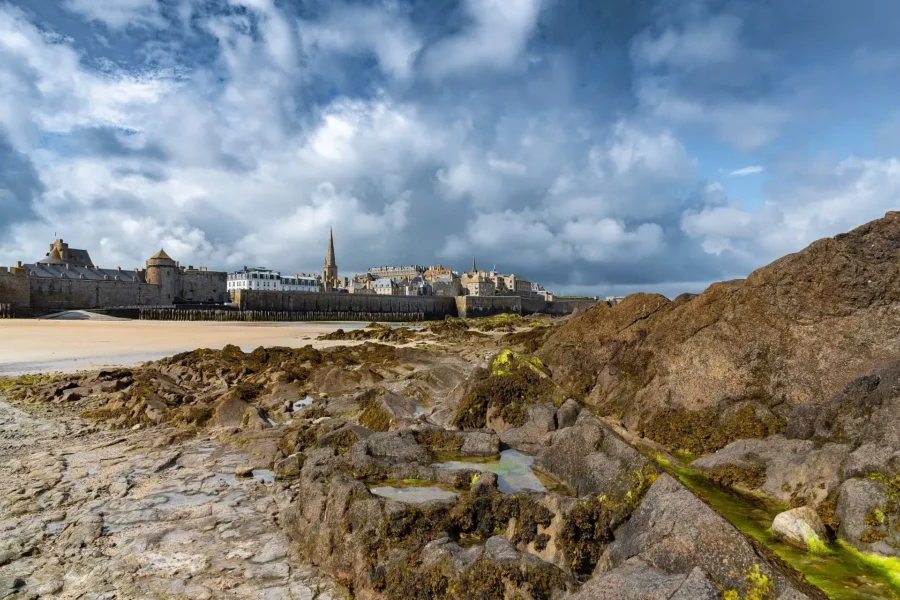 Vue sur Saint-Malo, France