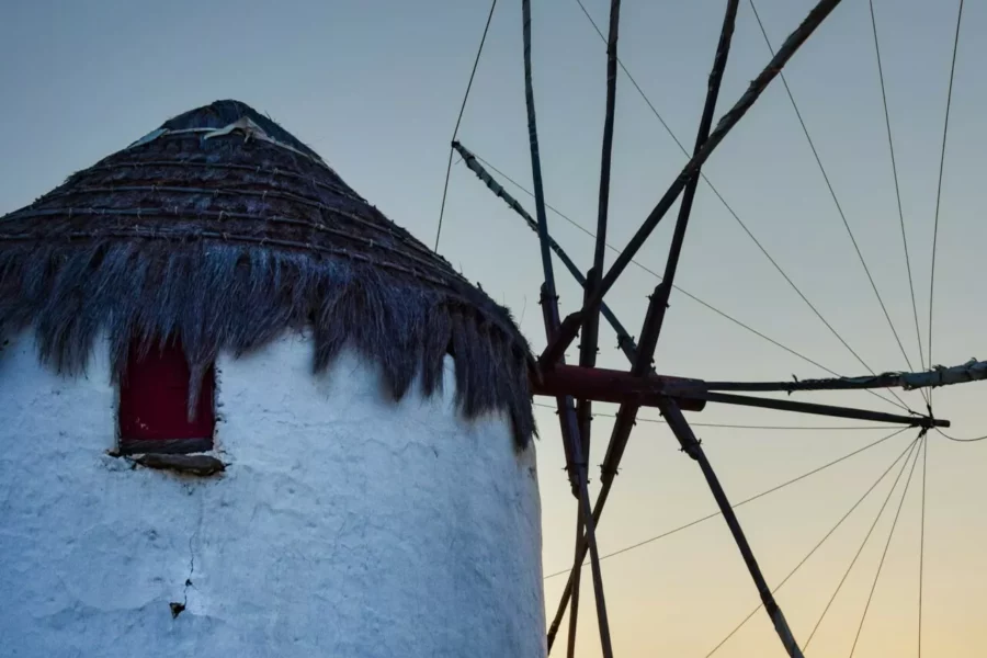 Moulin à vent à Mykonos, Grèce