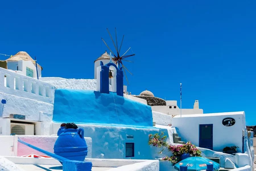 grèce-santorin-clocher