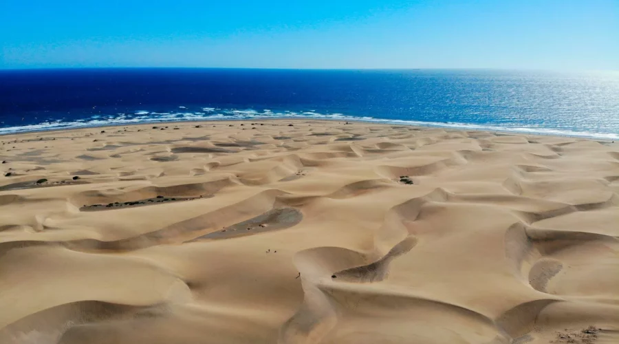 Les dunes a Maspalomas sur l'ile de la Canarie