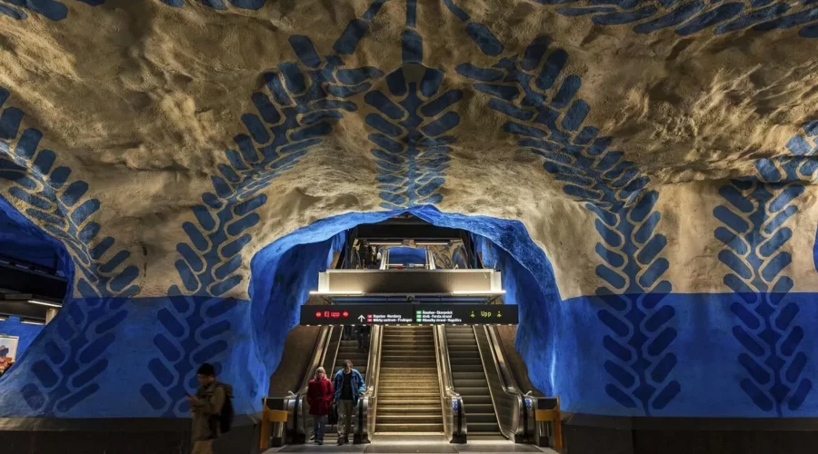 Art dans le métro de Stockholm, Suède