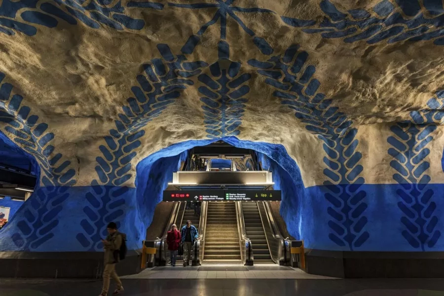 Art dans le métro de Stockholm, Suède