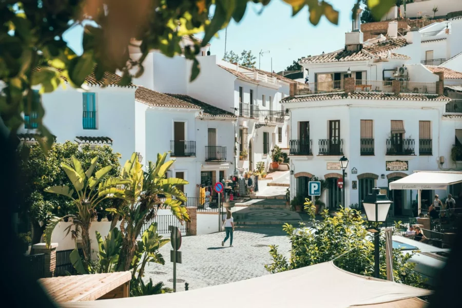 Charmantes Rues De Frigiliana, Espagne Malaga